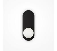 Maytoni Applique da parete con base in metallo e diffusore a boccia in vetro Bao