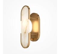 Maytoni Applique da parete con diffusore ovale in marmo dal design elegante Marm [EEK: A]