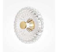 Maytoni Applique da parete grande in metallo e diffusore rotondo a led Amulet Or