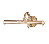 Applique Da Parete Classico Picasso Metallo Oro 2 Luci E14 25W