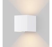 Maytoni Applique LED da esterni Fulton, 10x10cm, bianco O572WL-L6W