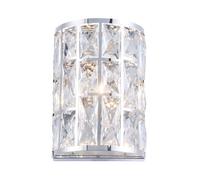 Maytoni Applique moderna con struttura in metallo e paralume Gelid Cromato 40W