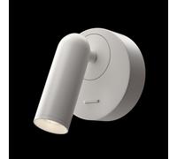 Maytoni Appliques da parete a LED in metallo con faretto orientabile rotondo Mir