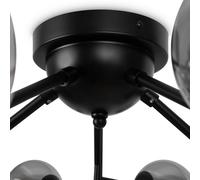 Maytoni Dallas plafoniera a 20 luci, altezza 25 cm, nero Maytoni