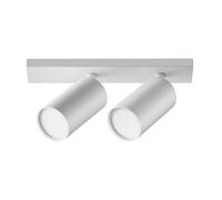 MAYTONI DECORATIVE LIGHTING FOCUS S - Lampada da soffitto faretto in alluminio, 2 lampadine (non incluse), GU10, per soggiorno, cucina, camera da letto, sala da pranzo, ufficio