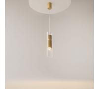 SOSPENSIONE DYNAMICS ARMATURA ORO CON 1 DIFFUSORE IN VETRO