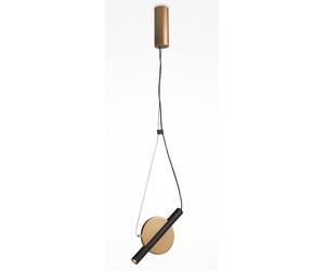 Maytoni Enigma lampada sospesa 1x5 W nero-oro MOD150PL-L5BS3K