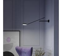 Applique Da Parete Moderno Fad Metallo Nero Metallo 1 Luce Led 6W
