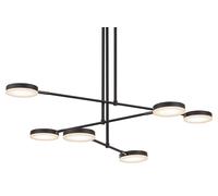 Maytoni Fad lampada sospesa 6x7 W nero MOD070PL-L38B3K