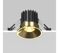 Maytoni Faretto da incasso rotondo con diffusore a led Round Ottone 7W Lumen 450