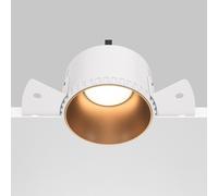 Maytoni Faretto da incasso rotondo con struttura in alluminio Share Oro 10W