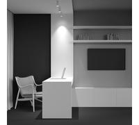 MAYTONI Moderno Faretto da Soffitto Bianco, Cilindrico, Spot a Superficie, in Alluminio, per 1 lampadina GU10 non incl.