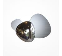 Applique Contemporanea Jack-Stone Acciaio Colore Nichel Led 8W