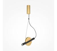 Sospensione Contemporanea Enigma Led Metallo Ottone Diffusore Ottone