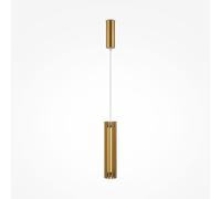Sospensione Contemporanea Sonata Led Alluminio Ottone Diffusore In Vetro Oro