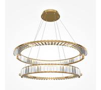 Maytoni Lampada a sospensione a led in metallo con pendenti in vetro Krone Oro 9