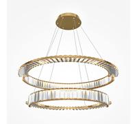 Maytoni Lampada a sospensione a led in metallo con pendenti in vetro Krone Oro 9 [EEK: F]