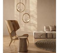 Lampadario A Sospensione Moderno Lunare Metallo Ottone Vetro Luce Led 5W