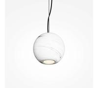 Maytoni Lampada a sospensione BASIC TEXTURE, bianca, Ø 12 cm, marmo, GU10 Maytoni