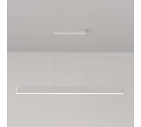 Lampadario A Sospensione Moderno Step Metallo Bianco Luce Led Integrato 30W