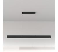 Lampadario A Sospensione Moderno Step Metallo Nero Luce Led Integrato 30W