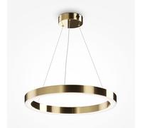 Lampadario A Sospensione Moderno Saturno Acciaio Ottone 1 Luce Led 45W