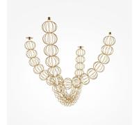 Maytoni Lampada a sospensione moderna con diffusore a led Golden Cage Oro 115W L