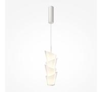 Maytoni Lampada a sospensione moderna con diffusore in vetro a led Seoul Bianco