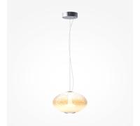 Maytoni Lampada a sospensione moderna con diffusore ovale in vetro a led dimmera [EEK: D]