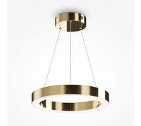 Lampadario A Sospensione Moderno Saturno Acciaio Ottone 1 Luce Led 36W