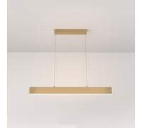 Lampadario A Sospensione Moderno Step Metallo Oro Luce Led Integrato 23W Calda