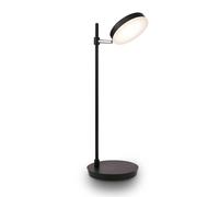 Lampada Da Tavolo Moderno Fad Metallo Nero Acrilico 1 Luce Led 8W