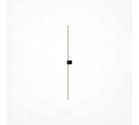 Applique Da Parete Moderno Pars Alluminio Nero Luce Led Integrato 12W Ip20