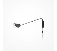 Applique Da Parete Moderno Mollis Metallo Nero 1 Luce G9 7W [EEK: A++]