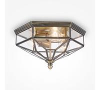 Maytoni Plafoniera Zeil Z – metallo bronzo, diffusore in vetro, 3 luci