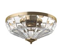 Maytoni Lampada da soffitto piccola con struttura dorata e diffusori in vetro Fa