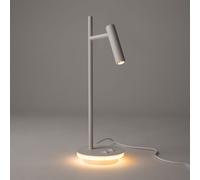 Lampada Da Tavolo Moderno Estudo Metallo Bianco 1 Luce Led 9W