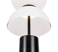 Maytoni Lampada da tavolo LED Kyoto, nero, altezza 46 cm, marmo Maytoni