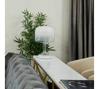 Maytoni Lampada da tavolo LED Spirito, bianco, vetro, altezza 42 cm Maytoni