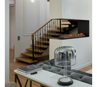 Maytoni Lampada da tavolo LED Spirito, grigio, vetro, altezza 42 cm Maytoni