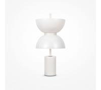 Maytoni Lampada da tavolo moderna con base in marmo e diffusore in vetro Kyoto B