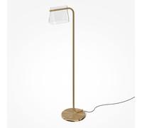 Maytoni Lampada da terra piantana a LED in metallo con diffusore in vetro Cabare