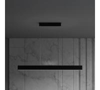 Lampadario A Sospensione Moderno Step Metallo Nero Luce Led Integrato 30W