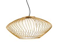 Maytoni Lampada sospensione Plec a gabbia in oro Maytoni