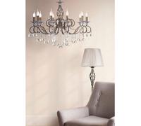 Maytoni Lampadario classico a 10 braccia con pendenti in cristallo e stuttura in