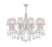 Maytoni Lampadario classico in metallo a dieci braccia con pendenti in cristallo [EEK: A++]