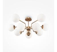 Maytoni Lampadario elegante in metallo con diffusori in vetro a boccia Erich Oro