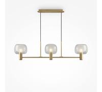 Maytoni Lampadario elegante struttura in metallo e diffusori in vetro Vision Oro