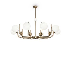 Maytoni Lampadario grande diffusori in vetro a boccia in stile moderno Rendez-vo
