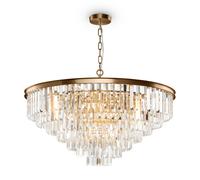 Maytoni Lampadario grande in metallo con diffusori in vetro in stile moderno Rev [EEK: A+]